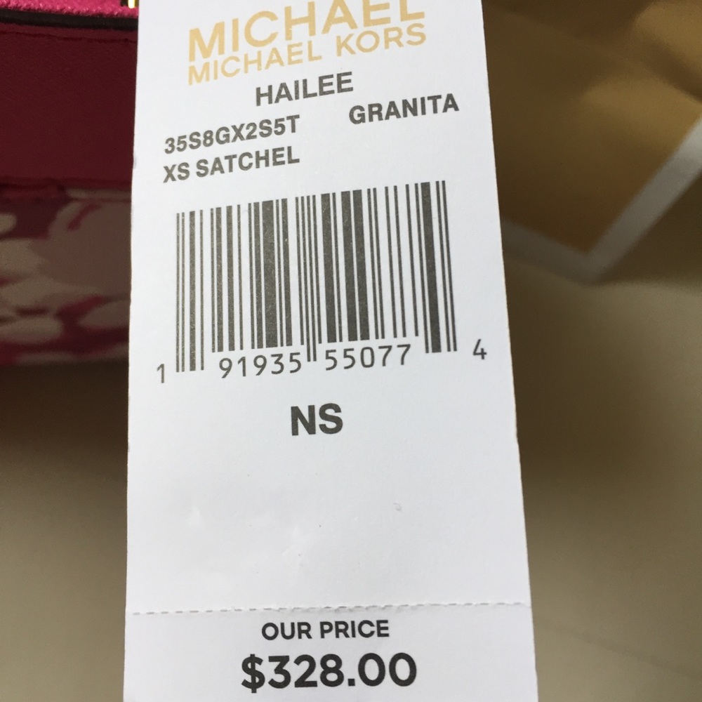 NWT MICHAEL KORS HAILEE GRANITA PINK SATCHEL BAG - Picture 5 of 8